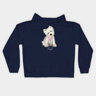 Pawfect Westie Love Kids Hoodie